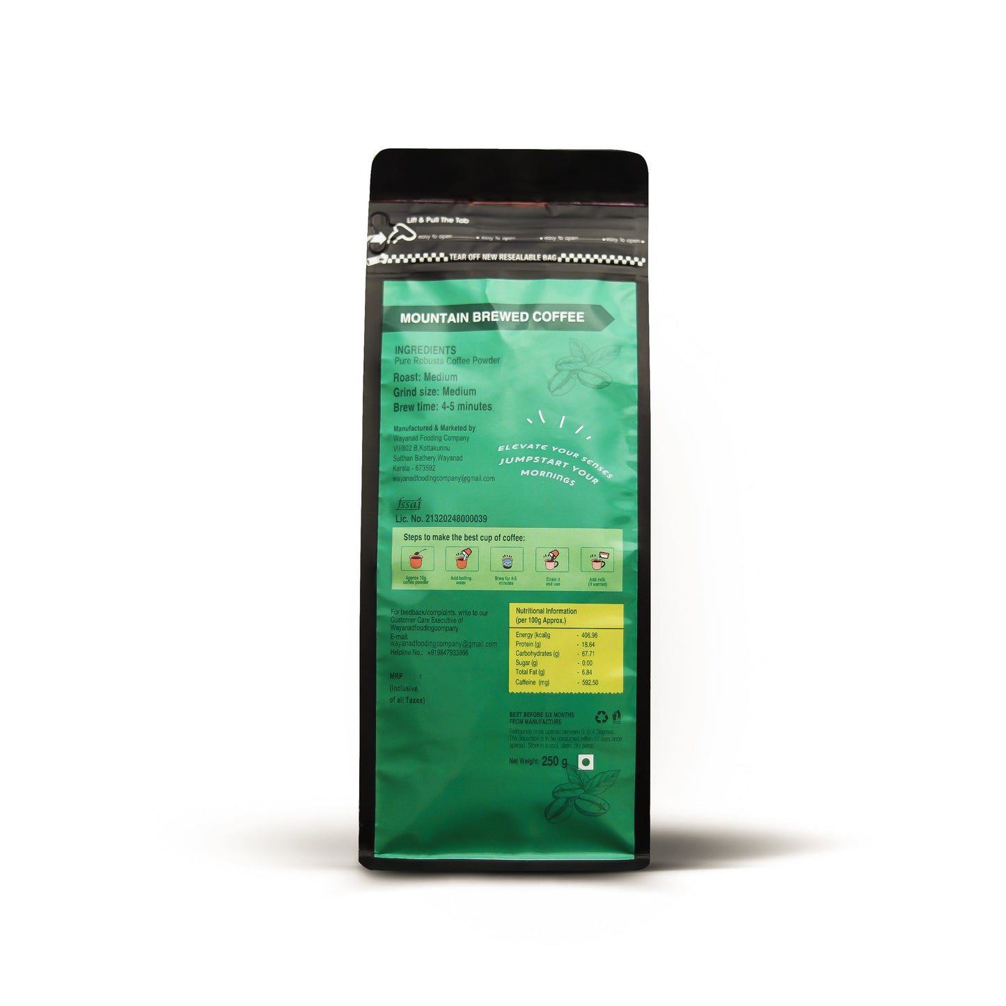 Premium Wayanad Robusta Coffee R&G 250g