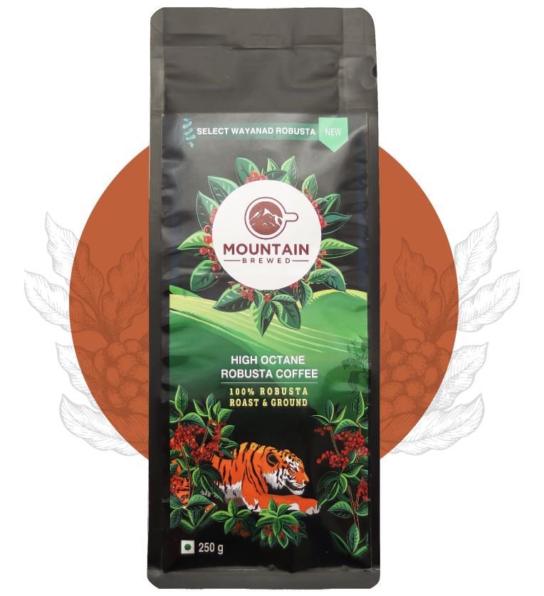 Monsooned Malabar Robusta Coffee R&G 250g + Premium Wayanad Robusta Coffee R&G 250g