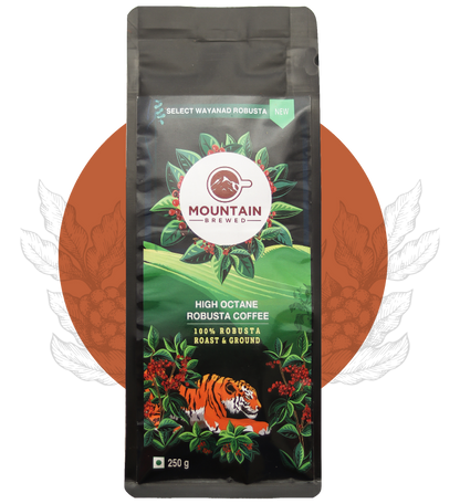 Monsooned Malabar Robusta Coffee R&G 250g + Premium Wayanad Robusta Coffee R&G 250g