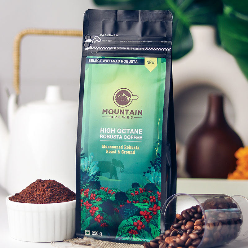 Monsooned Malabar Robusta Coffee R&G 250g