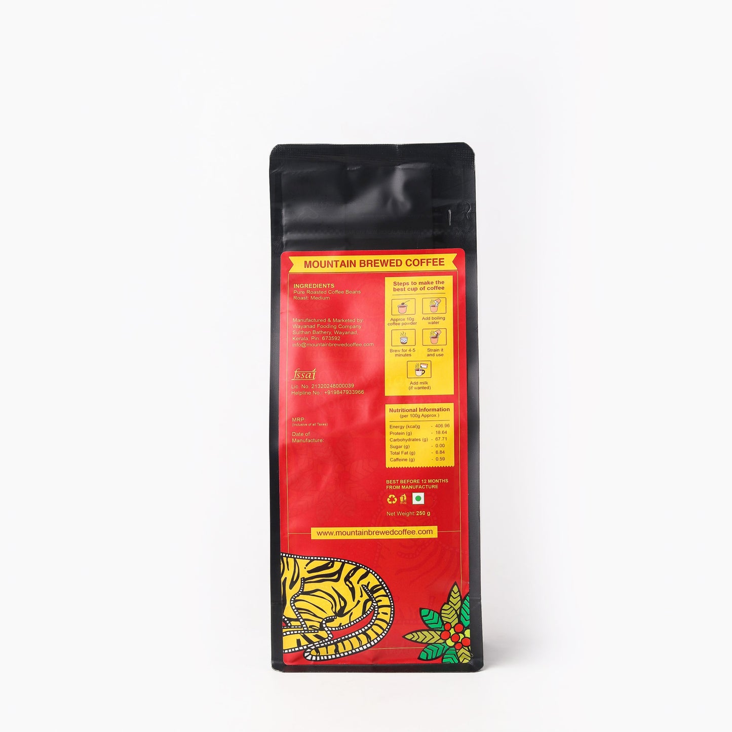 Wayanaad Robusta GI Tagged Coffee R&G 250g