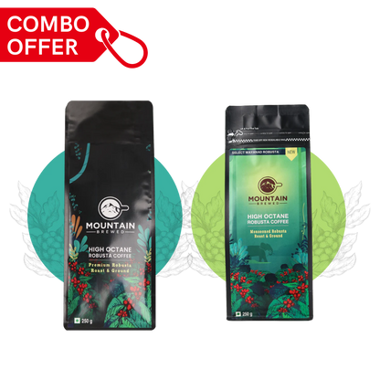 Premium Washed Robusta + Monsooned Malabar Robusta Coffee